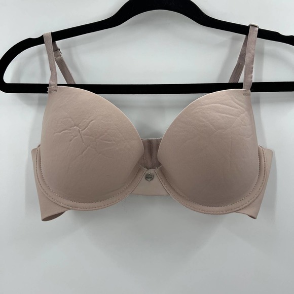 Lucky Brand Cream Light Padded T Shirt Bra Wired Adjustable Straps Women's 34C - Picture 5 of 6